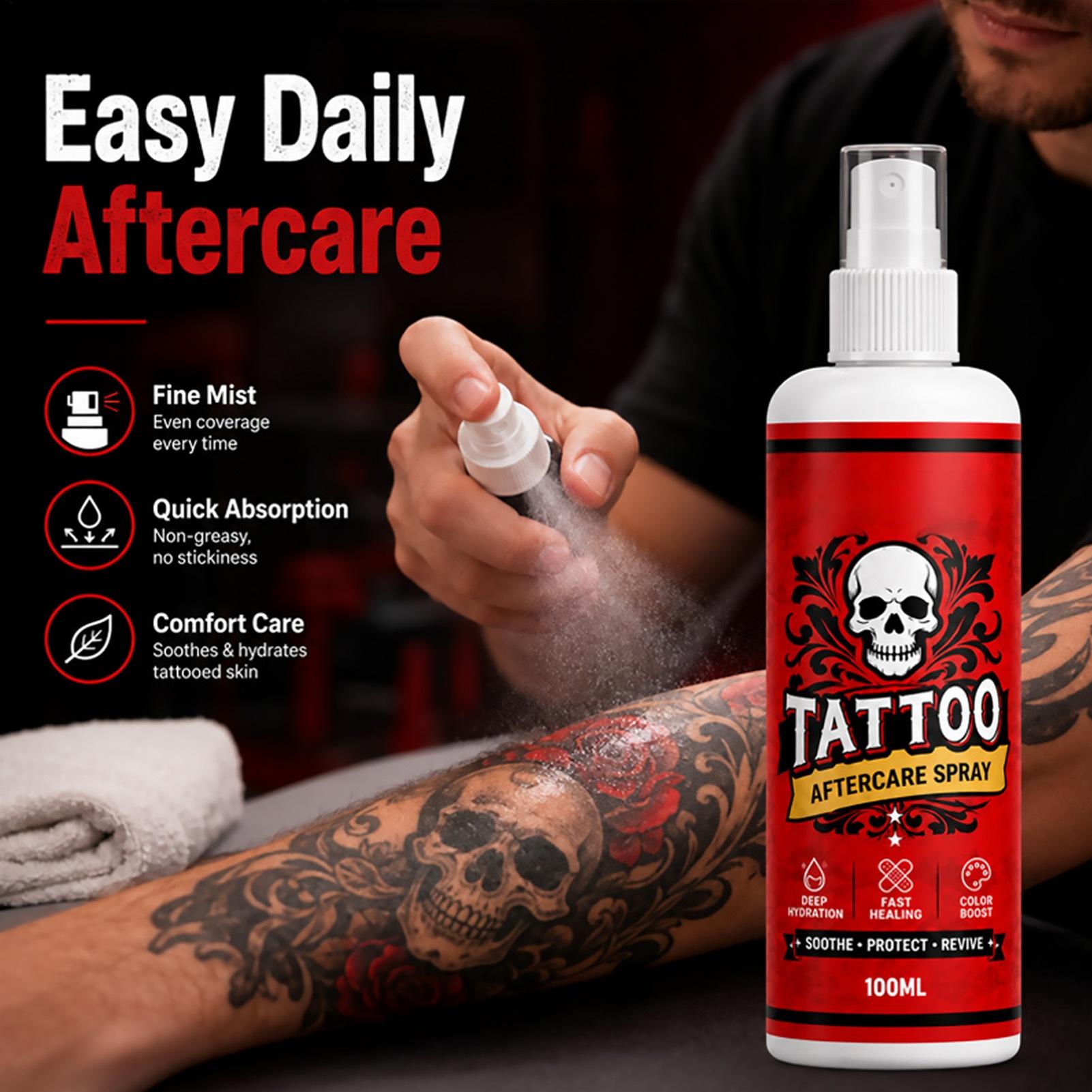 Room Spray Bottle - Spray pós-tatuagem 100ml, spray hidratante e