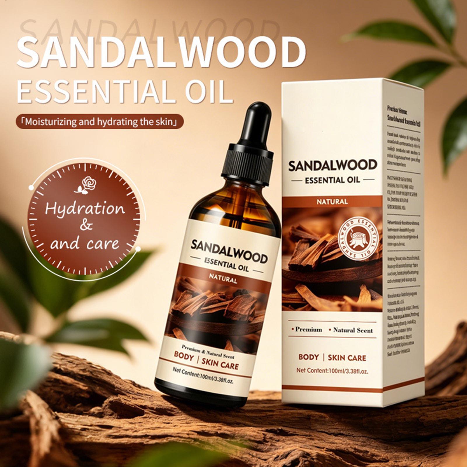 Home Fragrance Oil Diffuser - Óleo aromático de sândalo 100ml, óleo