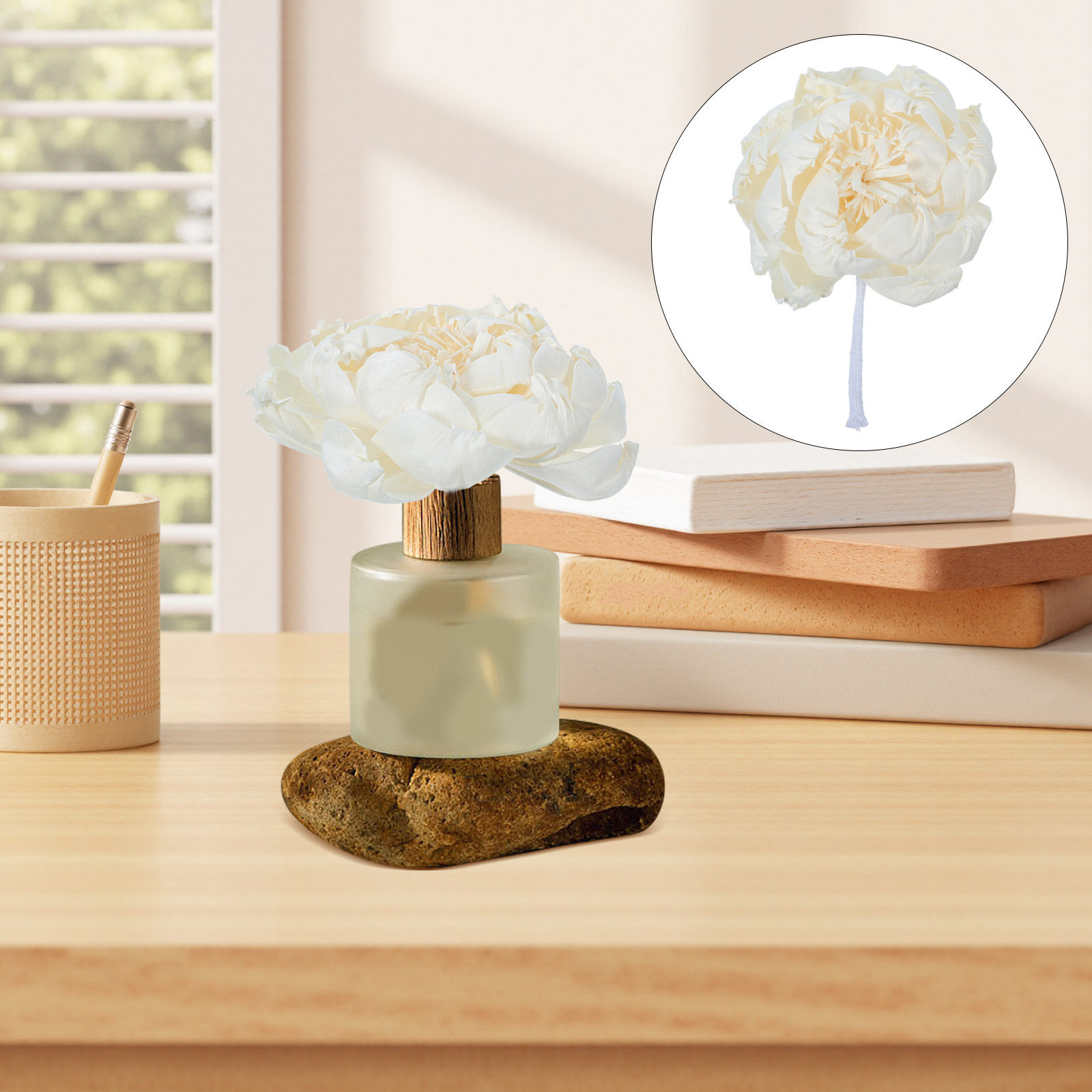Difusor de Aroma Peony Head 12 - Home Fragrance Oil Diffuser avaliação e preço