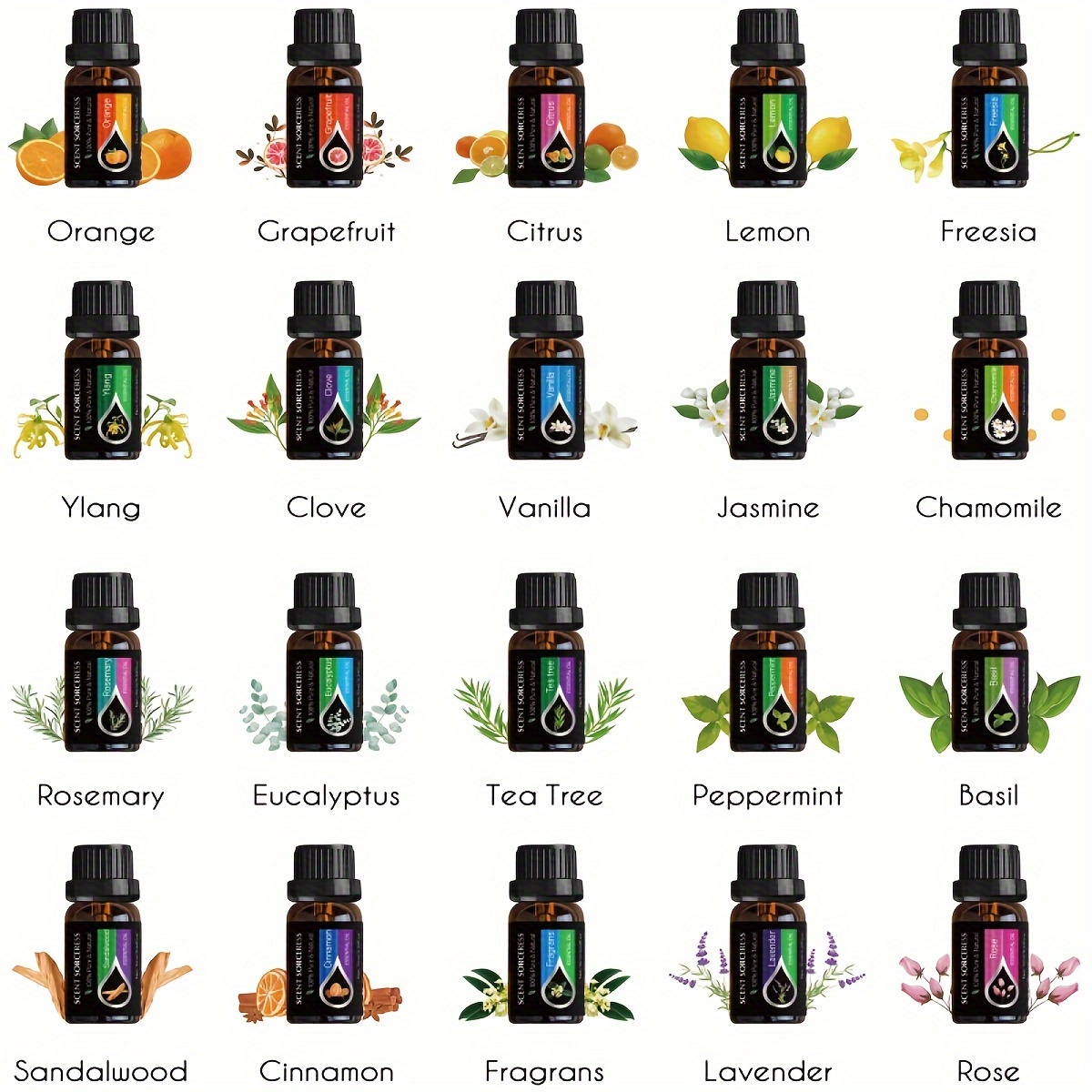 20 pçs/set conjunto de óleo es - Home Fragrance Oil Diffuser avaliação e preço