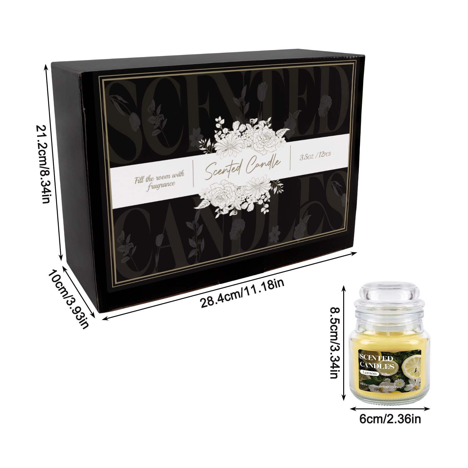 Pacote com 12 Velas Pequenas R - Home Fragrance Options avaliação e preço