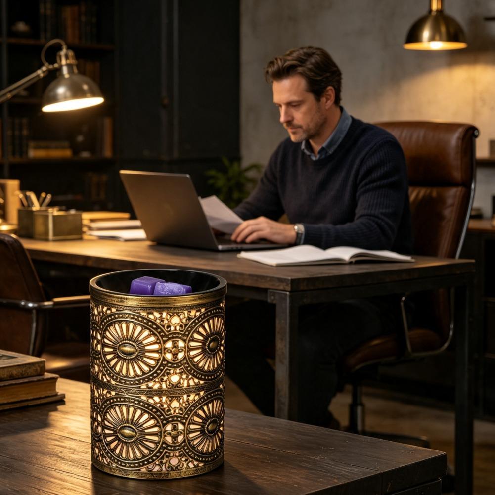 Novo Castiçal de Ferro Geométr - Home Fragrances avaliação e preço