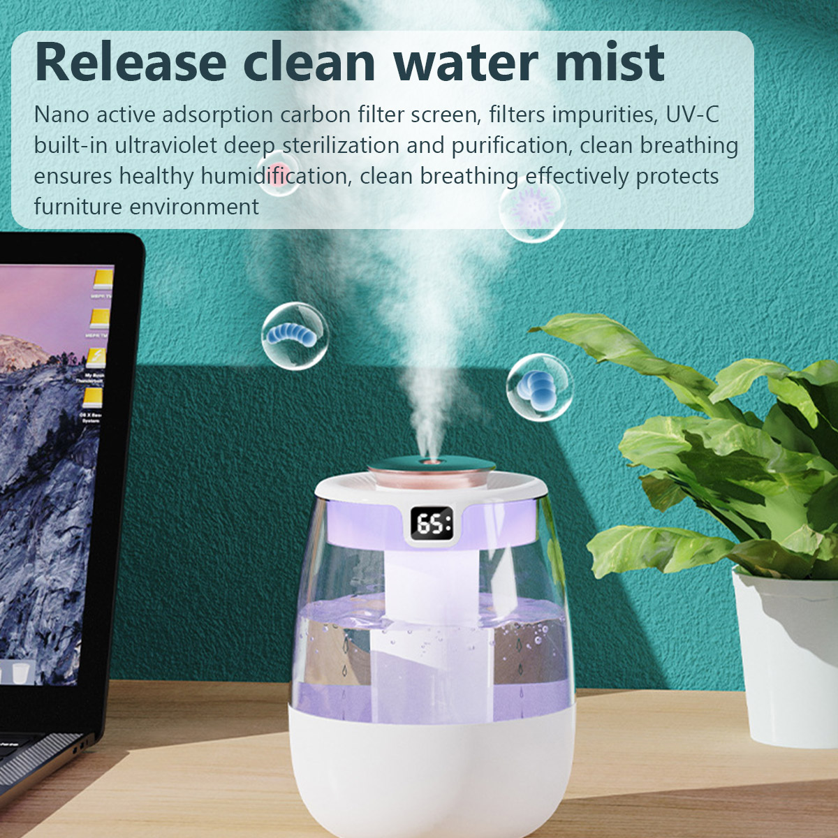 Umidificador de ar 1.3l, porta - Home Fragrance Mist avaliação e preço